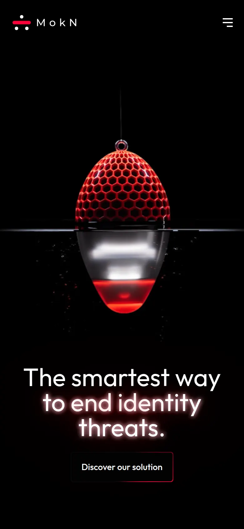 MOKN website on a phone