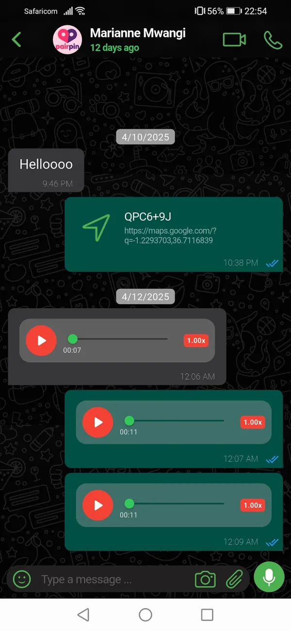 Orbit Chats app screen 2